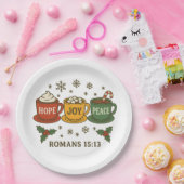 Hope joy Peace and Cocoa Pappteller (Party)