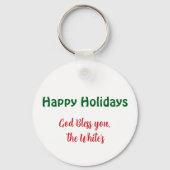 Hope joy Peace and Cocoa Schlüsselanhänger (Rückseite)