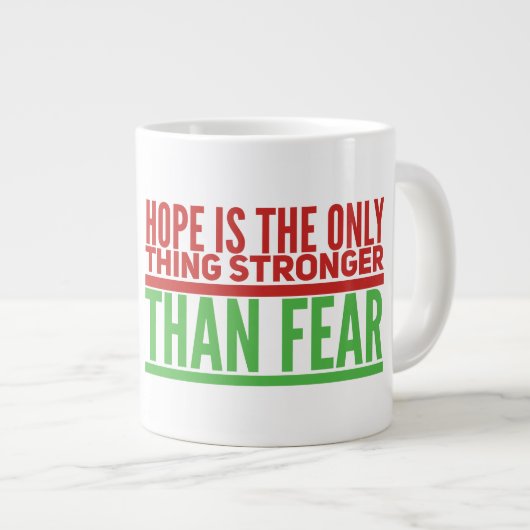 Hope Jumbo Tasse (Vorderseite Rechts)