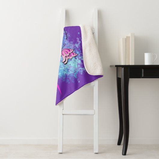 HOPE - Krebsbewusstsein Sherpa Blanket Sherpadecke (Beispiel)