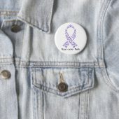 Hope Lavender Awareness Ribbon Button (Beispiel)