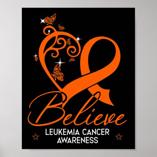 Hope Leukemia Awareness-Geschenk Poster (Vorne)
