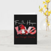 Hope Liebe Brain Aneurysm Awareness 2 Karte (Gelbe Blume)