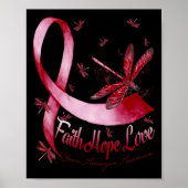 Hope Liebe Brain Aneurysm Awareness Dragonfly Poster (Vorne)