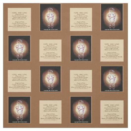 Hope & Liebe Bubble People Stoff (Muster)