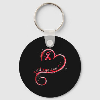 Hope Liebe Burgundy Ribbon Brain Aneurysm Bewussts Schlüsselanhänger
