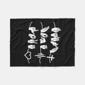 Hope Liebe - Christliches Religiositäts-Herzschlag Fleecedecke (Vorderseite (Horizontal))