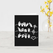 Hope Liebe - Christliches Religiositäts-Herzschlag Karte (Gelbe Blume)