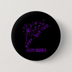 Hope Liebe Cure Epilepsy Awareness T Button