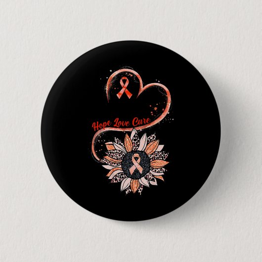 Hope Liebe Cure Fighter Sunflower Rsd Crps Auszeic Button (Vorderseite)
