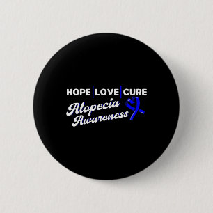 Hope Liebe Cure Unterstützung Alopezie Sensibilisi Button