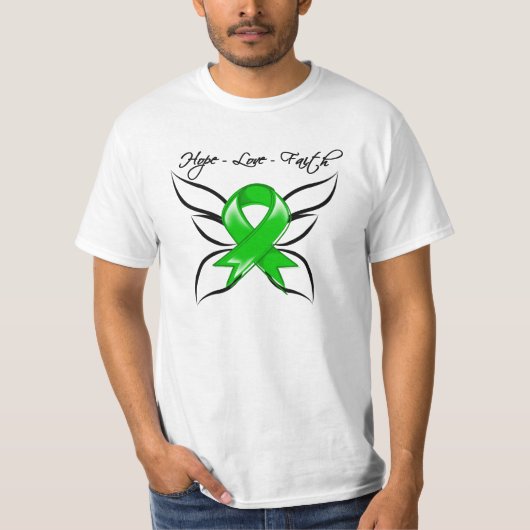 Hope Liebe Faith Butterfly - Cerebral Palsy T-Shirt (Vorderseite)