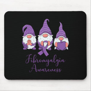 Hope Liebe Gnomes Lila Ribbon Fibromyalgia Awaren Mousepad
