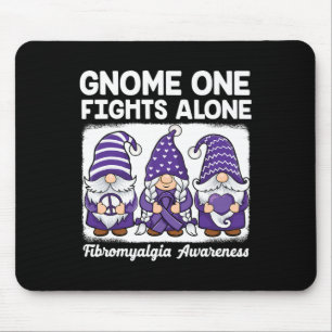 Hope Liebe Gnomes Lila Ribbon Fibromyalgia Awaren Mousepad