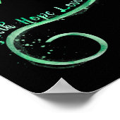 Hope Liebe Green Ribbon Mental Health Awareness Poster (Ecke)