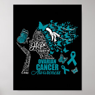 Hope Liebe Heilung Ovarialkarzinom Bewusstseinsstö Poster
