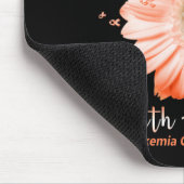 Hope Liebe Leukemia Awareness Orange Ribbon Daisy Mousepad (Ecke)