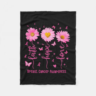 Hope Liebe Pink Ribbon Brustkrebs Bewusstsein Date Fleecedecke