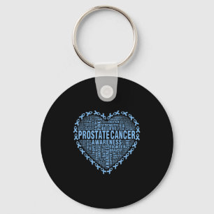 Hope Liebe Prostate Cancer Awareness Heart Light B Schlüsselanhänger