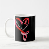 Hope Liebe Red Ribbon Herzerkrankung Bewusstsein 1 Kaffeetasse (Links)