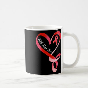 Hope Liebe Red Ribbon Herzerkrankung Bewusstsein 1 Kaffeetasse