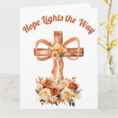 Hope Lights Begrüßung Karte (Gelbe Blume)