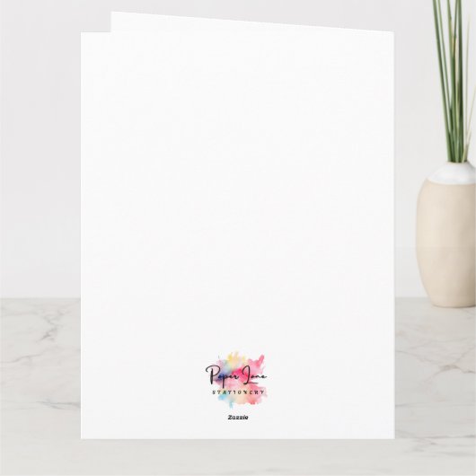 Hope Lights Begrüßung Karte (Rückseite)