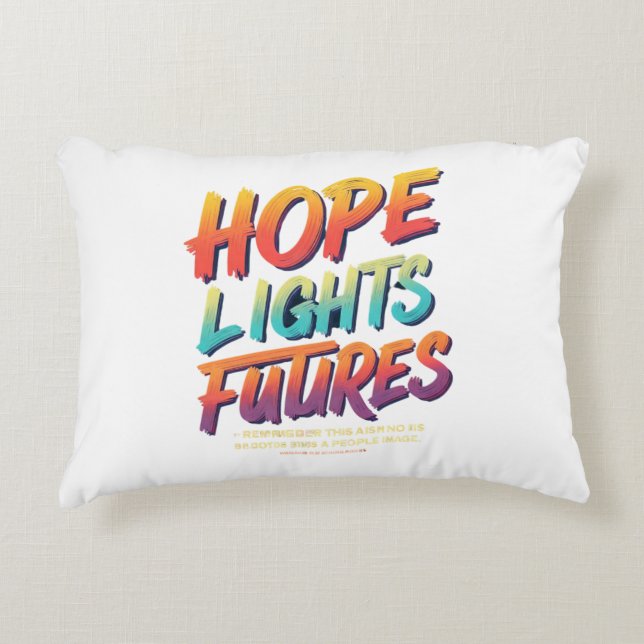 Hope Lights Futures Dekokissen (Vorderseite)