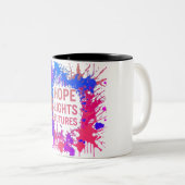 Hope Lights Futures Zweifarbige Tasse (VorderseiteRechts)