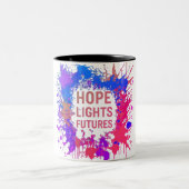 Hope Lights Futures Zweifarbige Tasse (Mittel)