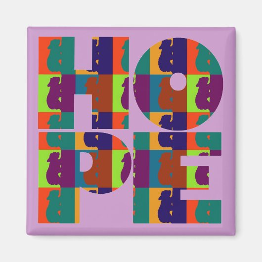 Hope Lila Magnet (Vorne)