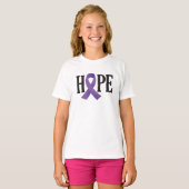 Hope Lila Ribbon T-Shirt (Vorne ganz)