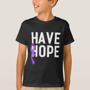 Hope Lila Ribbon Überdosis Awareness End Add T-Shirt