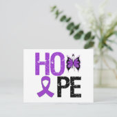 Hope Lupus Awareness Postkarte (Stehend Vorderseite)
