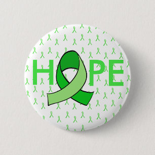 HOPE Lyme-Borreliose-Bewusstseins-Schleifen-Button Button