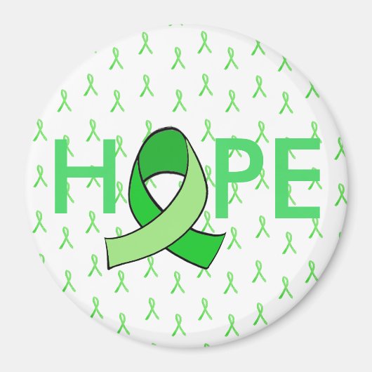 Hope Lyme Disease Awareness Ribbon Magnet (Vorne)