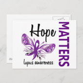 Hope Matters Butterfly Lupus Postkarte (Vorne/Hinten)