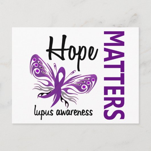 Hope Matters Butterfly Lupus Postkarte (Vorderseite)