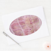 Hope Mermaid von Renee L. Lavoie Ovaler Aufkleber (Umschlag)