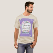 Hope Message - Matthew 11-28 - Short Sleeve Tan T-Shirt (Vorne ganz)