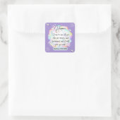 Hope Message - Matthew 11-28 - Square Stickers (Tasche)