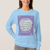 Hope Message - Matthew 28-14 - Long Sleeve Lt Blue T-Shirt (Vorderseite)