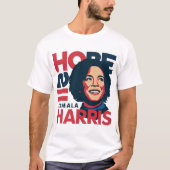HOPE Motiv KAMALA HARRIS Konte T-Shirt (Vorderseite)