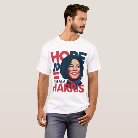 HOPE Motiv KAMALA HARRIS Konte T-Shirt (Vorne ganz)