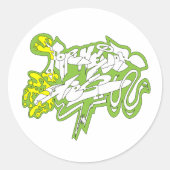 Hope Never Dies" – Bold Streetwear Statement Runder Aufkleber (Vorderseite)