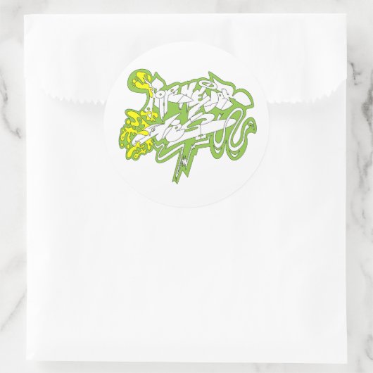 Hope Never Dies" – Bold Streetwear Statement Runder Aufkleber (Tasche)