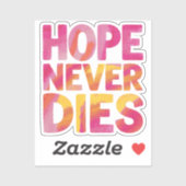 Hope nie die aufkleber (Blatt)