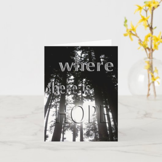 Hope Notecard Karte (Gelbe Blume)