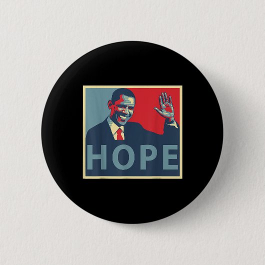 Hope Obama 44 Präsident Button (Vorderseite)