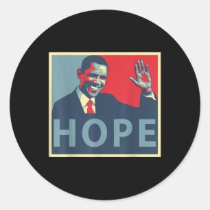 Hope Obama 44 Präsident Runder Aufkleber
